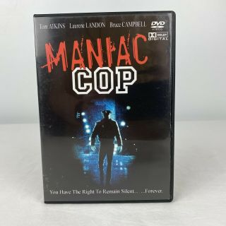 Maniac Cop (dvd,  2003) Action,  Suspense,  Thriller Bruce Campbell Rare