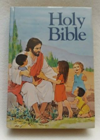 Vintage Holy Bible Childrens Read - To - Me Edition King James Version 1984 - Holman