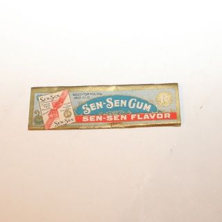 Rare 1900’s Sen - Sen Gum Wrapper - Sen - Sen Flavor
