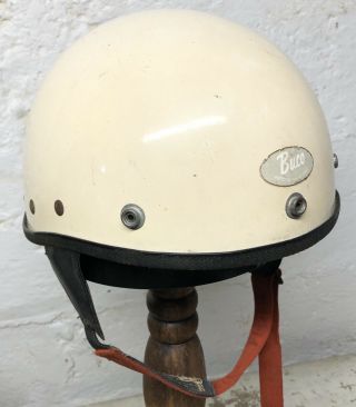 Rare 1960s Vtg Buco Bantam Half Face Motorcycle Helmet Vespa Antique
