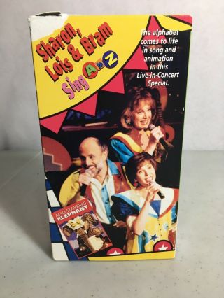 Sharon,  Lois & Bram Sing A To Z Vhs Tape Rare Children’s Educational 1992 Concer