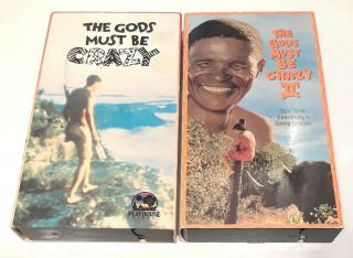 The Gods Must Be Crazy I & Ii 1 2 (vhs) Rare Comedy By Jamie Uys (funny People)