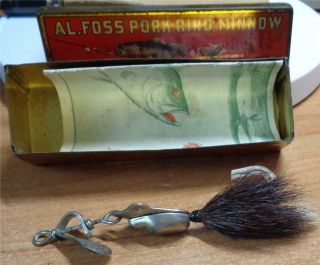 1918 Al Foss Egypt Fishing Lure In Correct Tin Box
