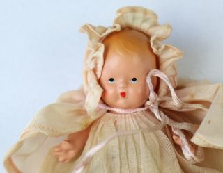 Vintage Nancy Ann Storybook Doll Bisque Hush - A - Bye Baby