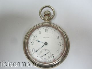 Antique Waltham Grade No 87 17j Swing Out 18s Full Plate Pocket Watch 1907