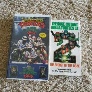 Tmnt Teenage Mutant Ninja Turtles Coming Out Of Their Shells Tour Vhs 1992 Rare