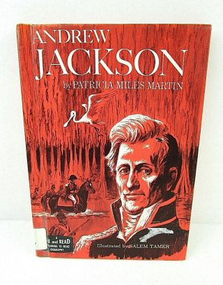 Vintage Andrew Jackson Easy Reader Biography 1966 1st/2nd Grade Hardback 17a