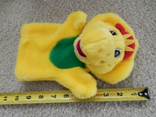 Vintage Barney Bj The Yellow Dinosaur Hand Puppet