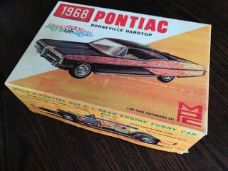Vintage MPC 1968 Pontiac Bonneville Hardtop 1/25 BOX ONLY 2