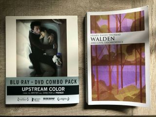 Upstream Color Blu - Ray,  Dvd Set,  Rare Walden Book Made For Film Shane Carruth