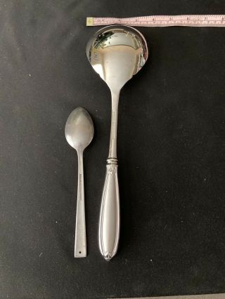 Princess House Stainless Steel Barrington Large Deluxe Scoop Rare
