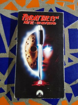 Friday The 13th Part Vii 7 Vhs Vcr Video Tape Movie Ari Lehman Horror Rare