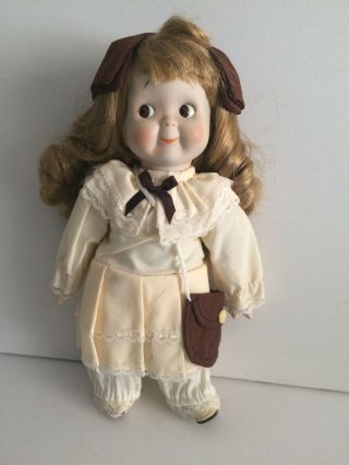 Vintage Seymour Mann Googly Eyed 12 Inch Hand Made Porcelain Doll 1983