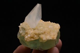 99g Natural Clear Fluorite Calcite Crystal Cluster Rare Mineral Specimen China