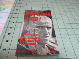 6,  000,  000 Died By Miles Lloyd (1961) Rare British Digit Pb Ww2 Holocaust
