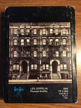 Led Zeppelin Physical Graffiti Rare 8 Track Tape Late Nite Bargain