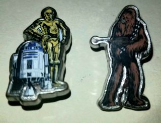 Jibbitz Star Wars Chewbacca And C3p0 With R2 - D2 - Rare Croc Charms