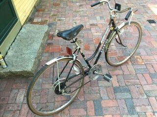 Vintage Black 1980 Schwinn Collegiate Sport 5 Spd Bicycle Rare Freewheel Crank