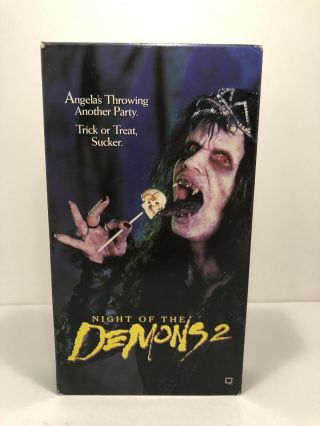 Night Of The Demons 2 Vhs Slasher Rare Horror