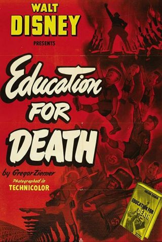 Rare 16mm Cartoon: Education For Death (disney Wartime Animated Propaganda)