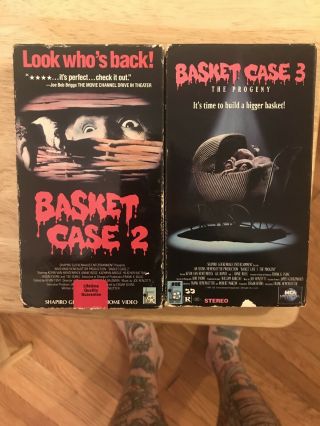 Rare Basket Case 2 And 3 The Progeny Vhs Cult Horror 1990,  1991
