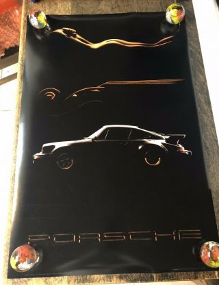 Rare 1983 Porsche Nude Mc Bride Poster Print Never Been Unrolled 24x31