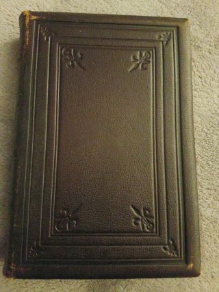 The Poetical Of Oliver Wendell Holmes,  Rare 1883 Antique,  Leather
