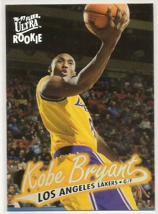 Kobe Bryant 1996/97 Fleer Ultra Rookie Card 52 Rare Massive Bv$$$
