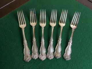 Quality Set Of 6 Wm Rogers Silver Plated Forks 7 Inches