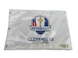 2014 Ryder Cup Gleneagles Scotland Golf Course Pin Flag Embroidered Rare