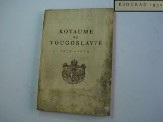 Antique 1930 Statistic Guide Book Kingdom Yugoslavia