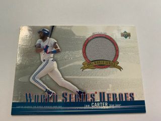 Joe Carter 2002 Upper Deck World Series Heroes Jersey Rare Blue Jays Ebay 1/1