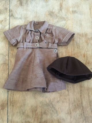 Terri Lee Doll Brownie Outfit - Dress And Beanie - Tagged For 16” Doll