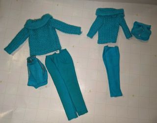Vintage 1960s Barbie & Skipper Matching Outfits 1915 1671