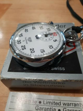 Vintage Heuer Trackmate Stopwatch Chronograph Ref 592 Rare Vintage 2