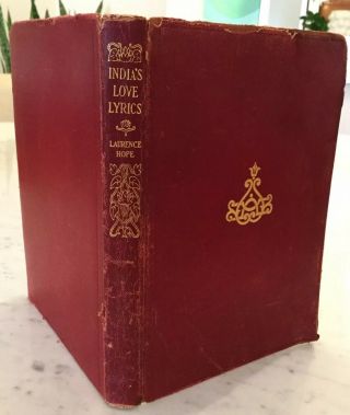 1929 Antique Book “India ' s Love Lyrics” by Laurence Hope Leather Edition 2