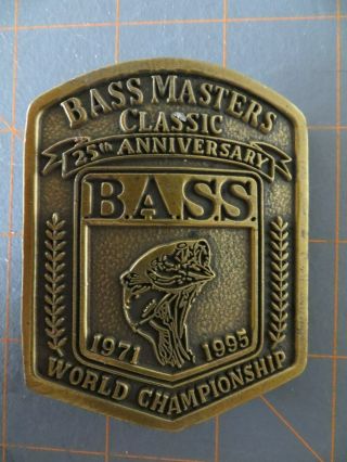 Rare Limited Edition 1995 Bassmaster Classic Participant Belt Buckle 2