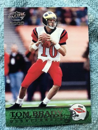Hot And Rare 2000 Pacific Tom Brady England Patriots 403 Football Card