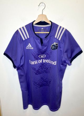Rare Munster Rugby Union 2016/17 Away Shirt Jersey Bank Of Ireland Adidas Uk 12