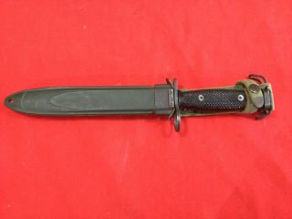 Rare M7 Panamanian Contract Bayonet With Scabbard