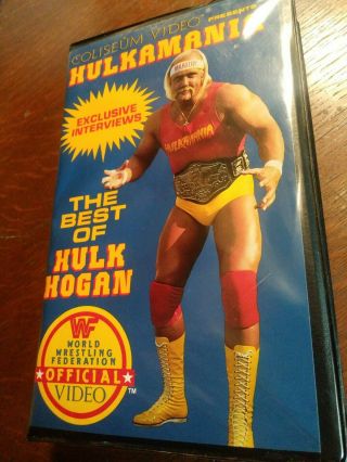 Wwf Wwe Hulkamania The Best Of Hulk Hogan Rare Coliseum Video Clamshell Vhs