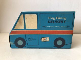 Vintage Fisher Price Little People 952 Play Family House Box Rare Delivery Van