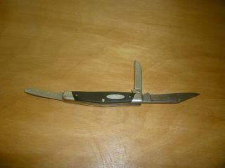 Rare Vintage Buck Cadet 3 Blade Pocket Knife