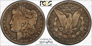 1879 - Cc Morgan Silver Dollar Capped Die Vg Dtails Pcgs (very Rare Like) 1885 - Cc