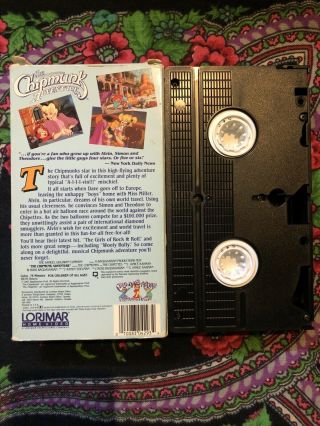 The Chipmunk Adventure Alvin And The Chipmunks VHS Tape Rare Lorimar Screened 2
