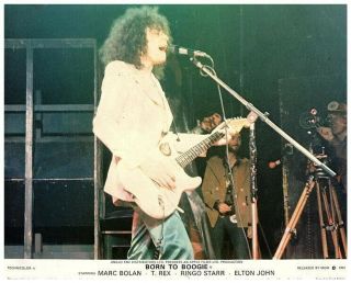 Born To Boogie Lobby Card Marc Bolan T.  Rex In Concert 1972 Rare