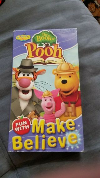 The Book Of Pooh: Vhs,  Make Believe Rare,  Htf,  Vintage,  24867