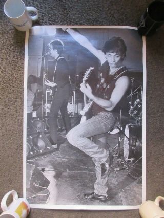 Rare Johnny Thunders (heartbreakers/n.  Y.  Dolls) 20 " X30 " B&w Poster Nm Cond.  3of 4