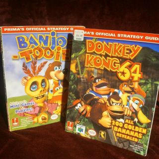 Donkey Kong 64➕banjo Kazooie✨prima Strategy Guide Lot✨nintendo Rare Official