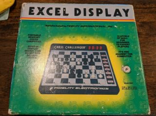 Fidelity Computer Electronic Chess Game Model 6093 VERIFIED Excel Display RARE 3